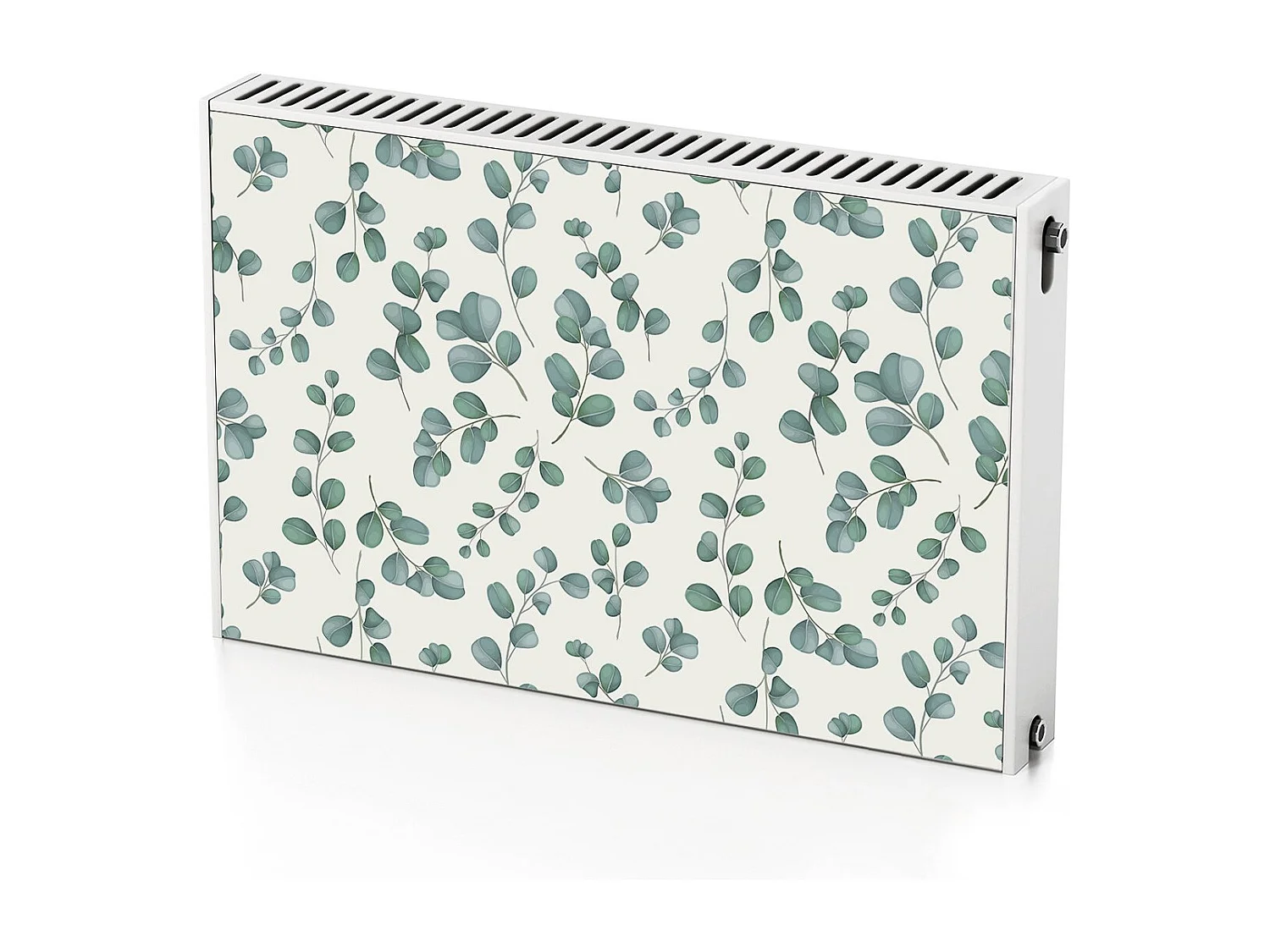 Tapis magnétique pour radiateur - Feuilles vertes 90 x 60 cm, Aimant pour radiateur