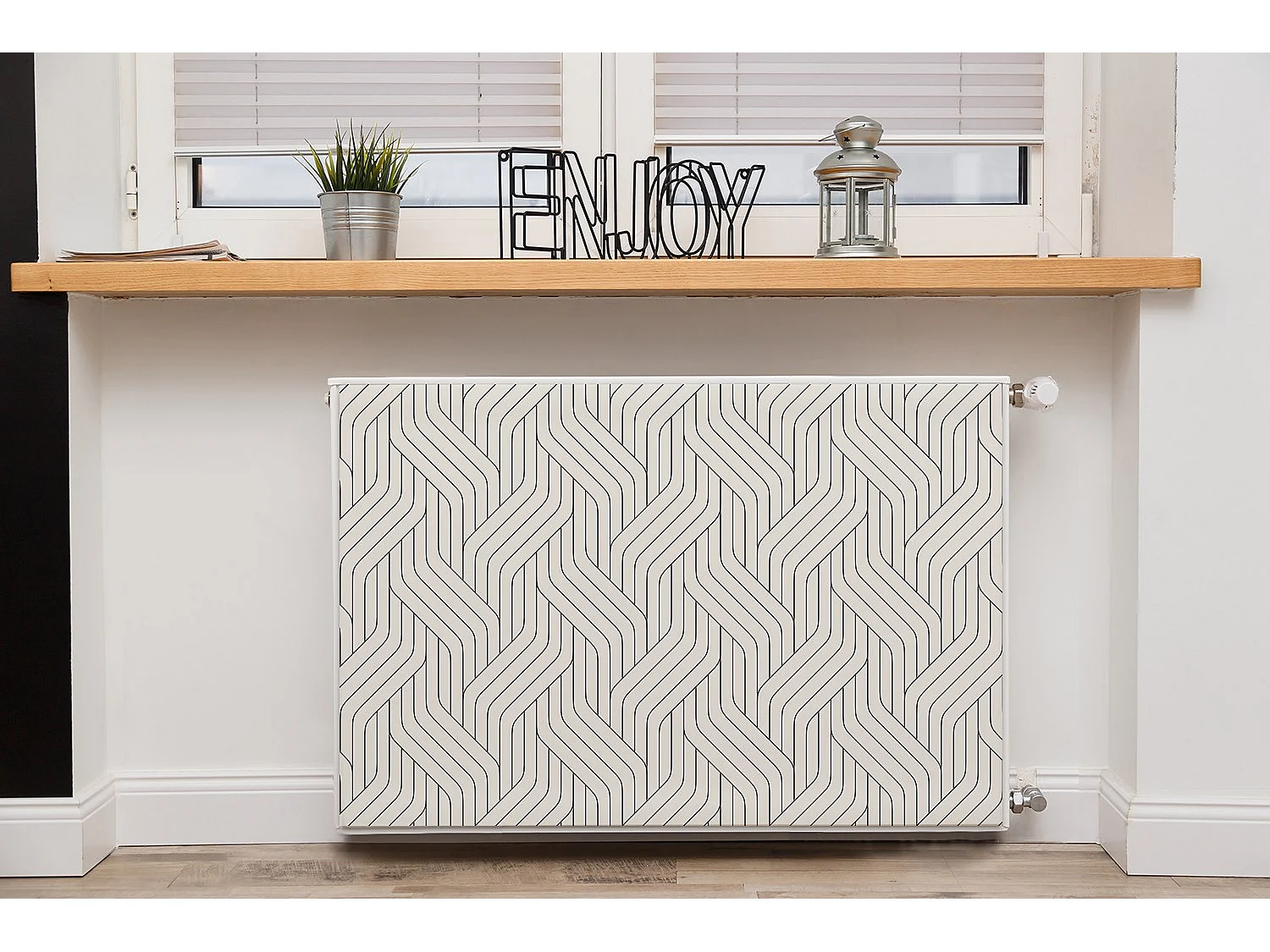 Tapis magnétique pour radiateur - motifs 3D, lignes 90 x 60 cm, Aimant pour radiateur