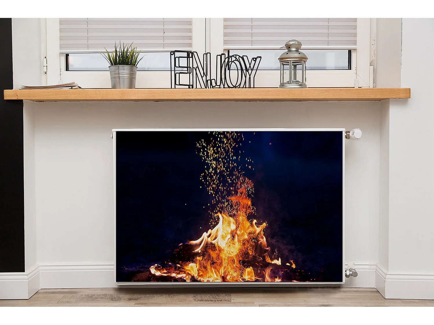 Magnetmatte für einen Heizkörper – Kaminkamin 90 x 60 cm, Magnet für einen Heizkörper