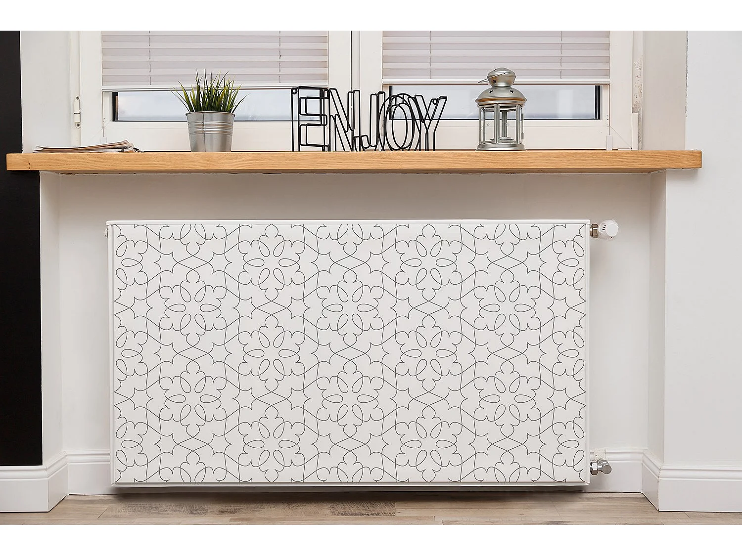 Magnetmatte für einen Heizkörper - Ornament inie 110 x 60 cm, Magnet für einen Heizkörper