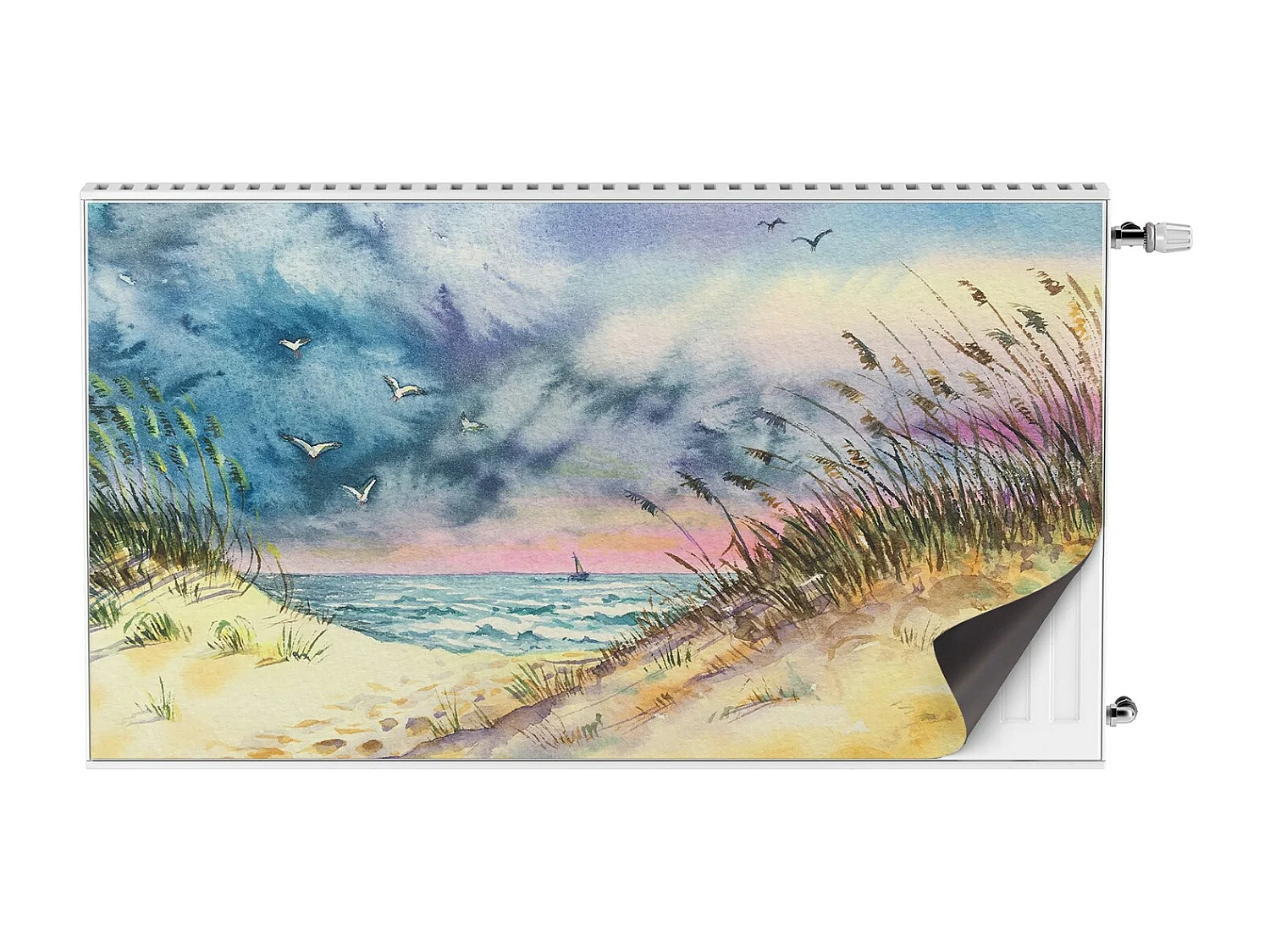 Tapis magnétique pour radiateur - Plage 110 x 60 cm, Aimant pour radiateur