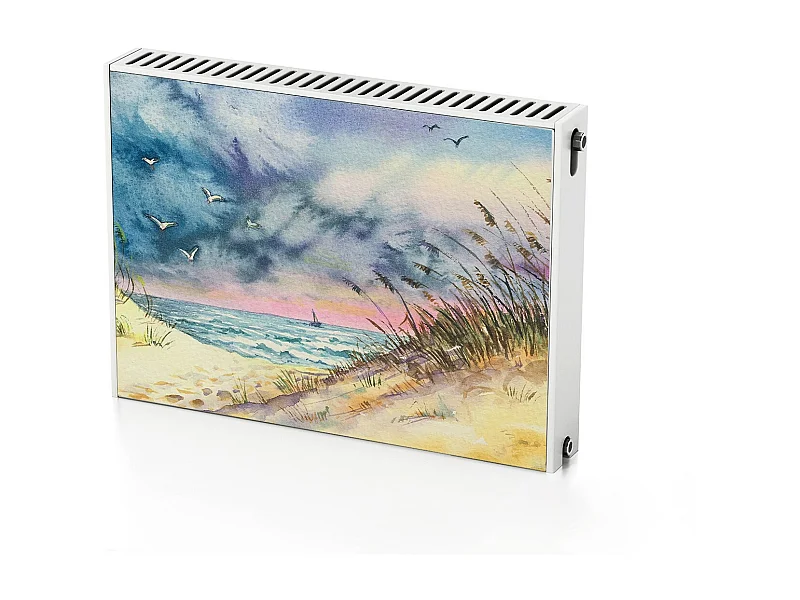 Magnetische Matte für einen Heizkörper - Strand 80 x 60 cm, Magnet für einen Heizkörper