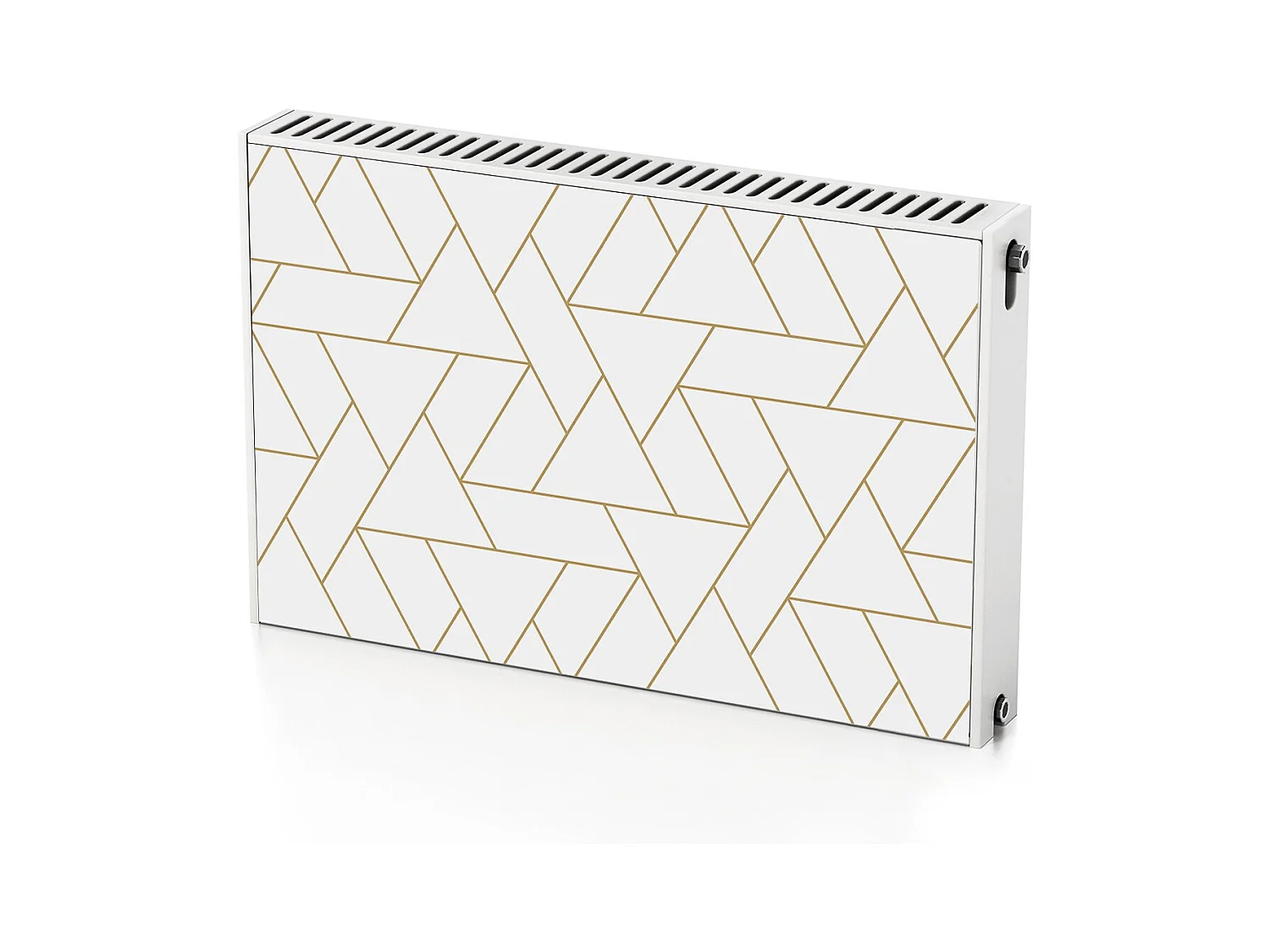 Magnetische mat voor een radiator - Geometrische vorm 90 x 60 cm, Magneet voor een radiator