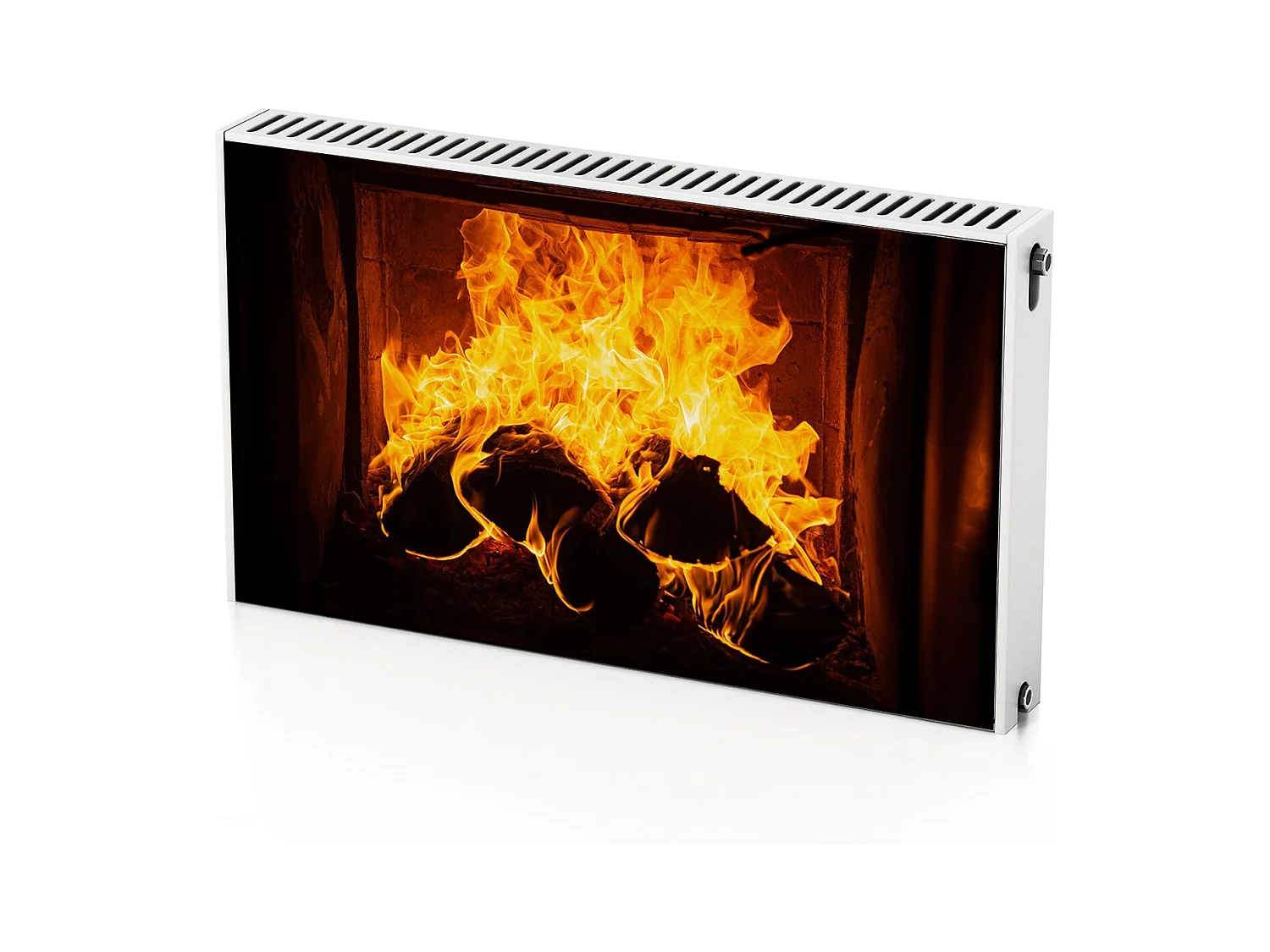 Tapis magnétique pour radiateur - Bonfire Fire 100 x 60 cm, Aimant pour radiateur