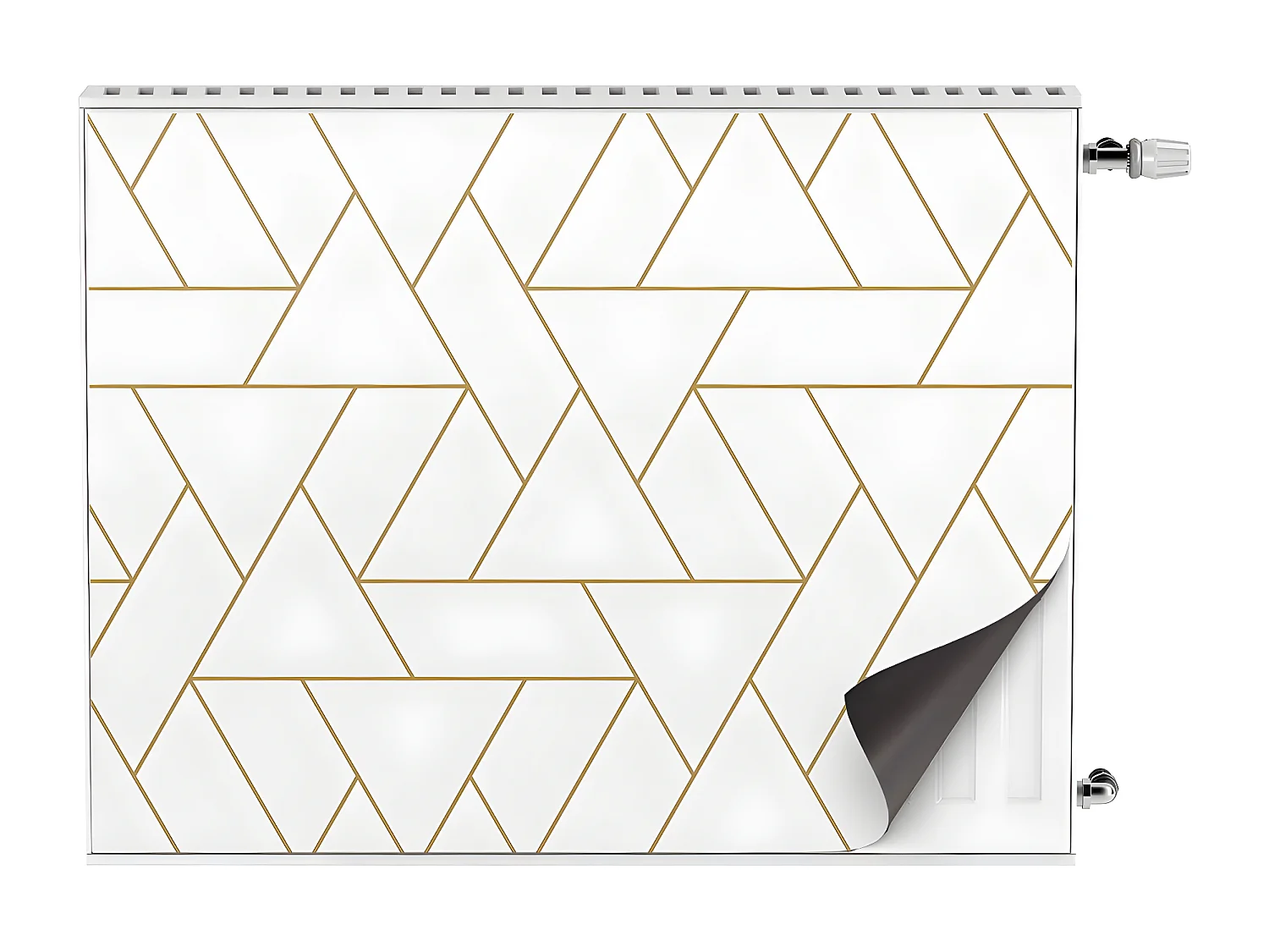 Magnetische Matte für einen Heizkörper – Geometrische Form 80 x 60 cm, Magnet für einen Heizkörper