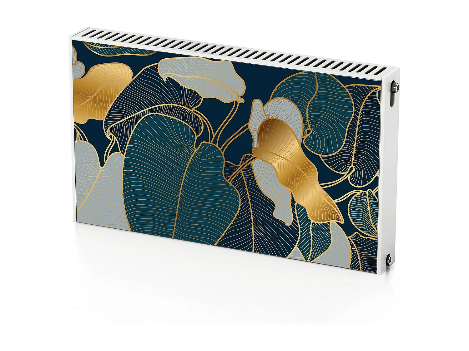 Tapis magnétique pour radiateur - Feuilles Plantes 100 x 60 cm, Aimant pour radiateur