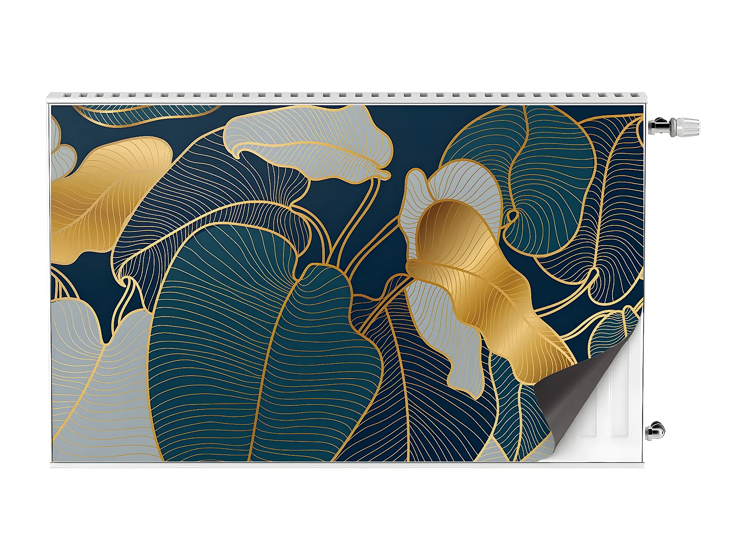 Tapis magnétique pour radiateur - Feuilles Plantes 100 x 60 cm, Aimant pour radiateur