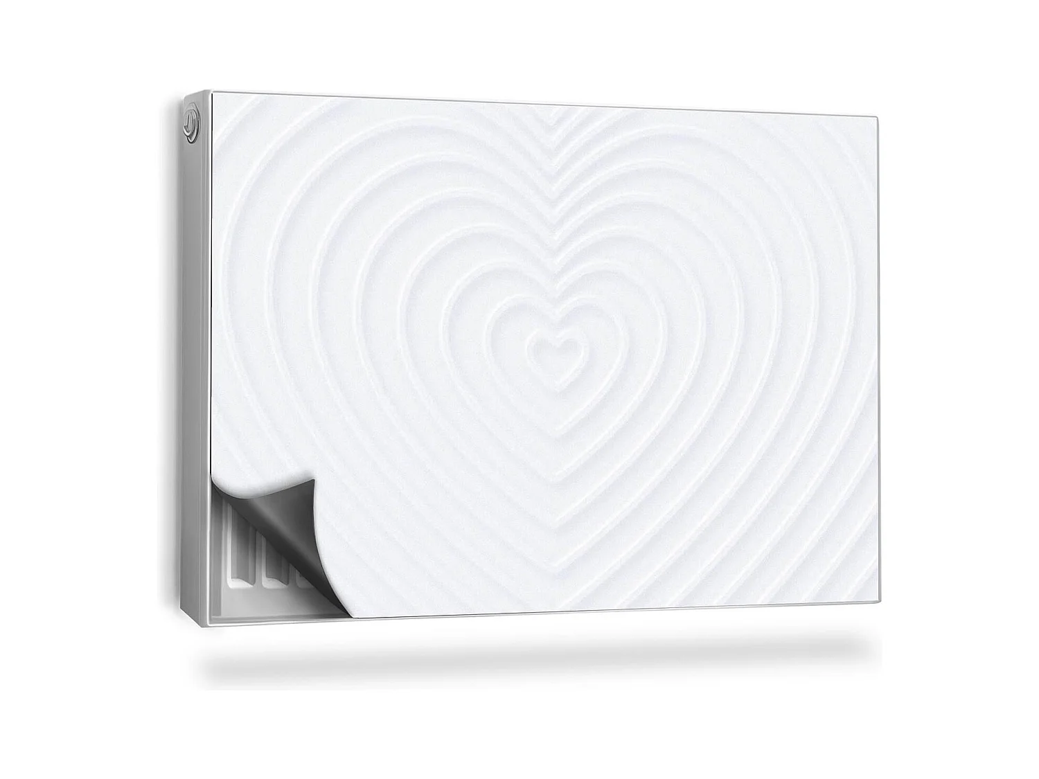 Tapis magnétique pour radiateur - Cœur - 90x60 cm