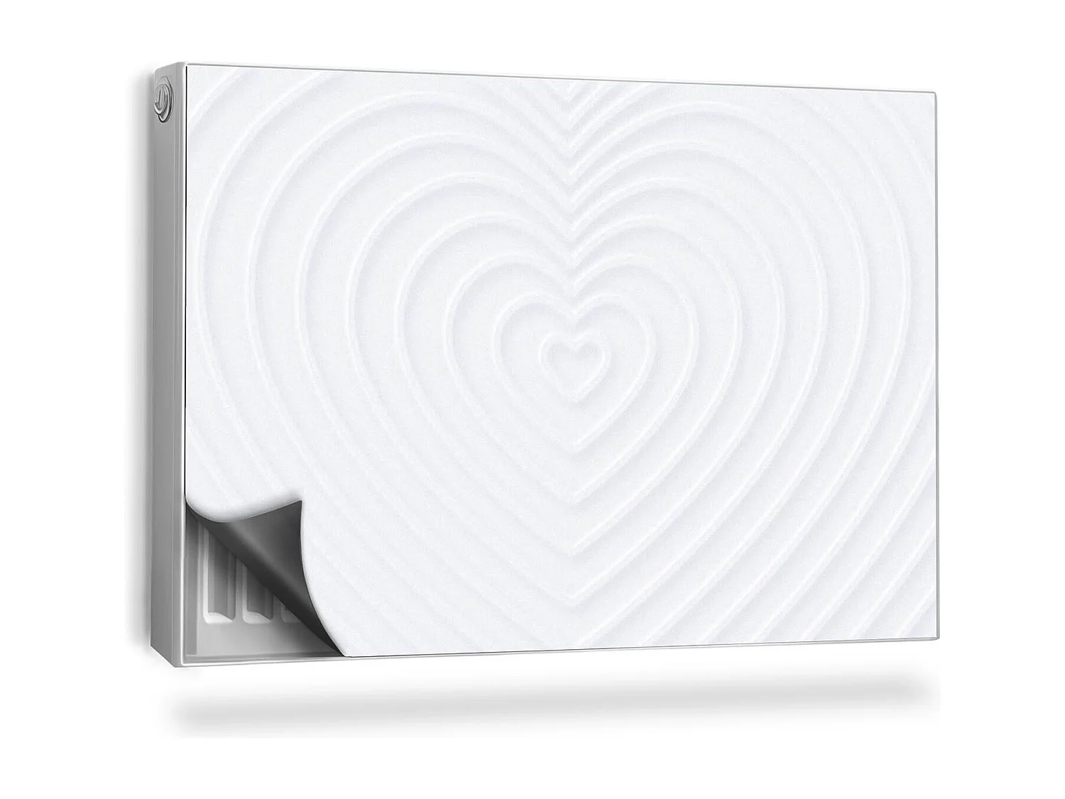 Tapis magnétique pour radiateur - Cœur - 90x60 cm