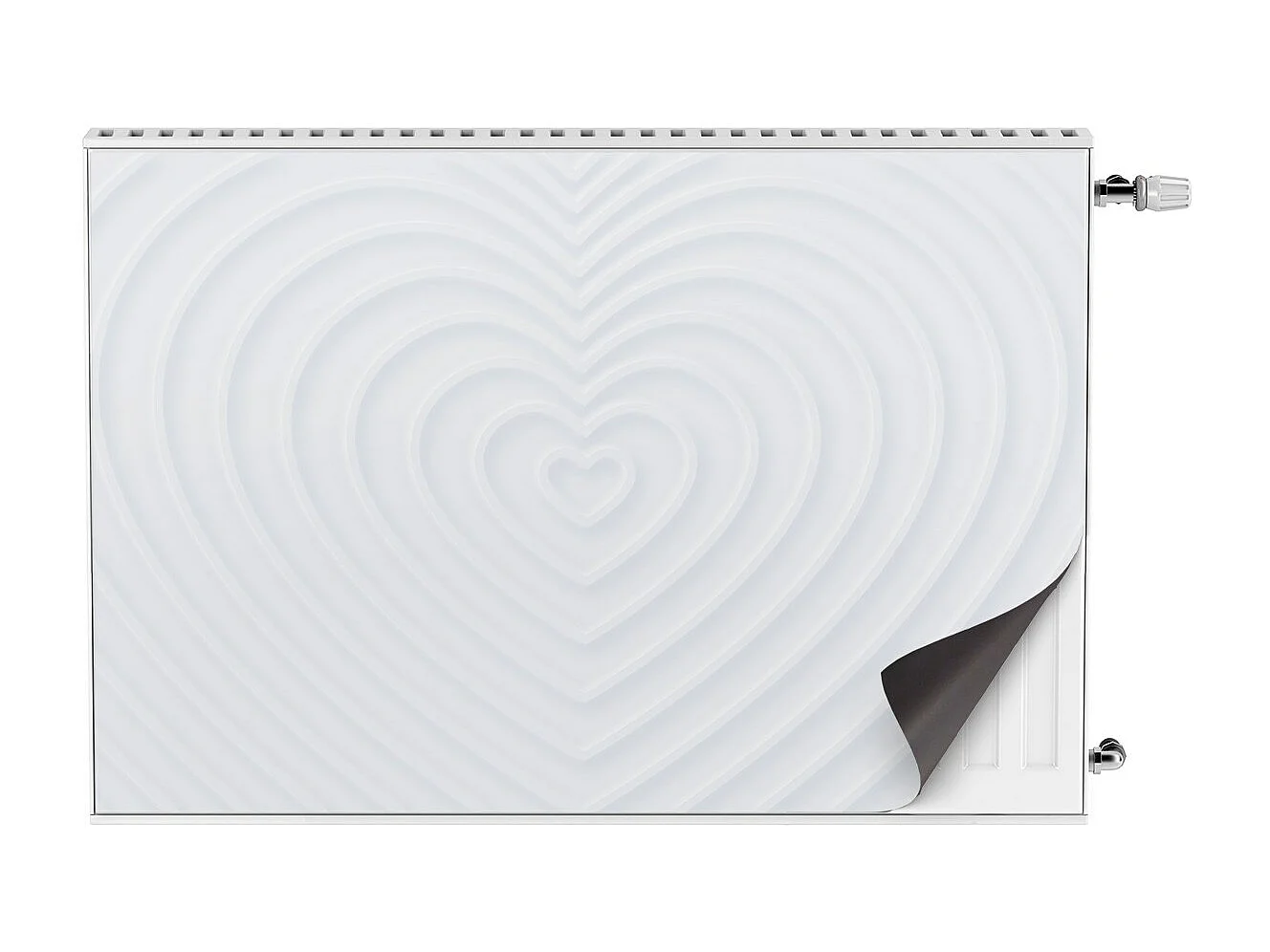 Tapis magnétique pour radiateur - Cœur - 90x60 cm