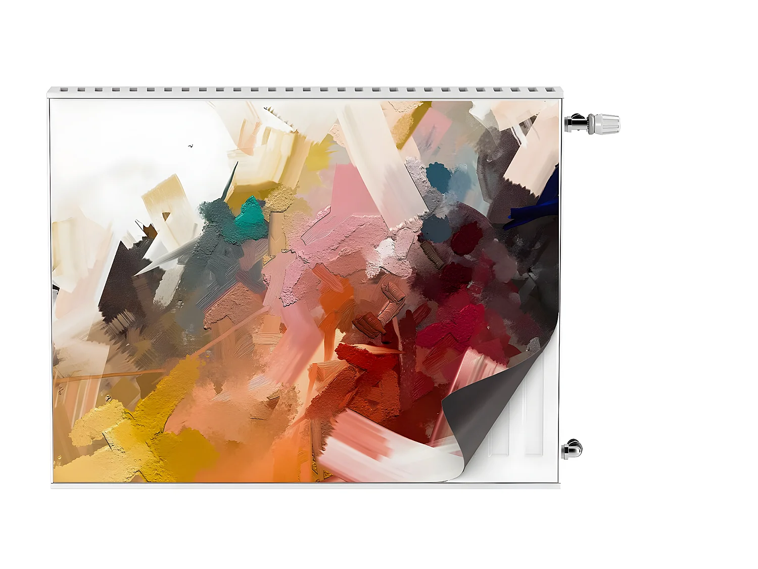 Magnetmatte für einen Heizkörper – Abstraktes Gemälde 80 x 60 cm, Magnet für einen Heizkörper