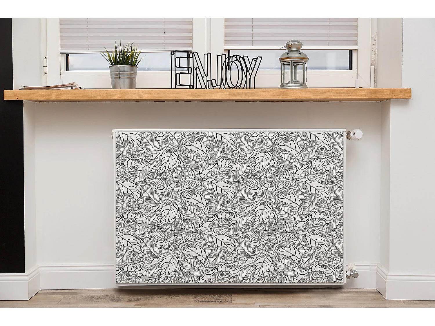 Magnetmatte für einen Heizkörper - Art long leaves 90 x 60 cm, Magnet für einen Heizkörper