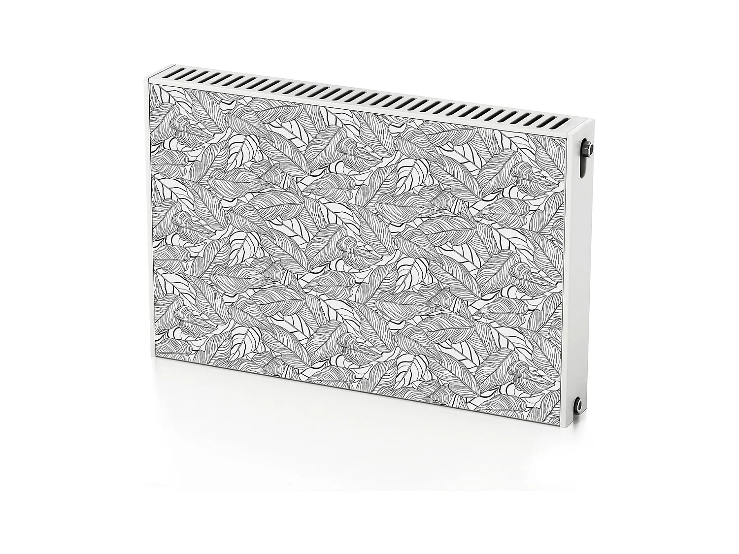 Tapis magnétique pour radiateur - Art feuilles longues 90 x 60 cm, Aimant pour radiateur