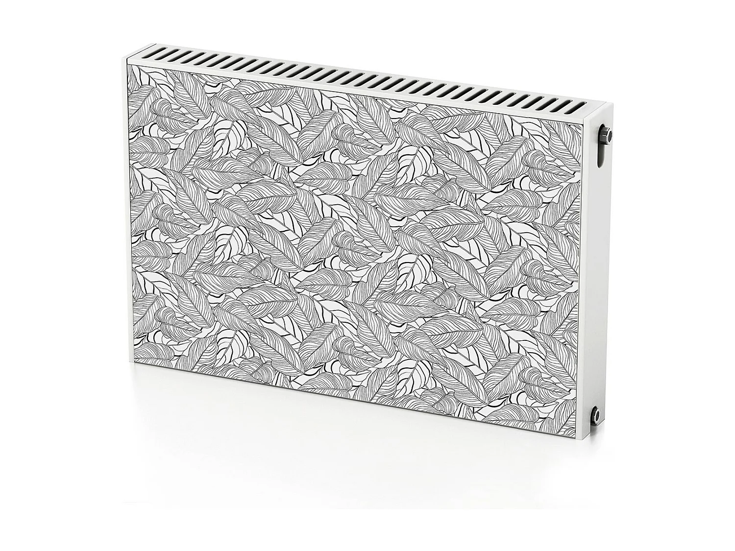 Tapis magnétique pour radiateur - Art feuilles longues 90 x 60 cm, Aimant pour radiateur