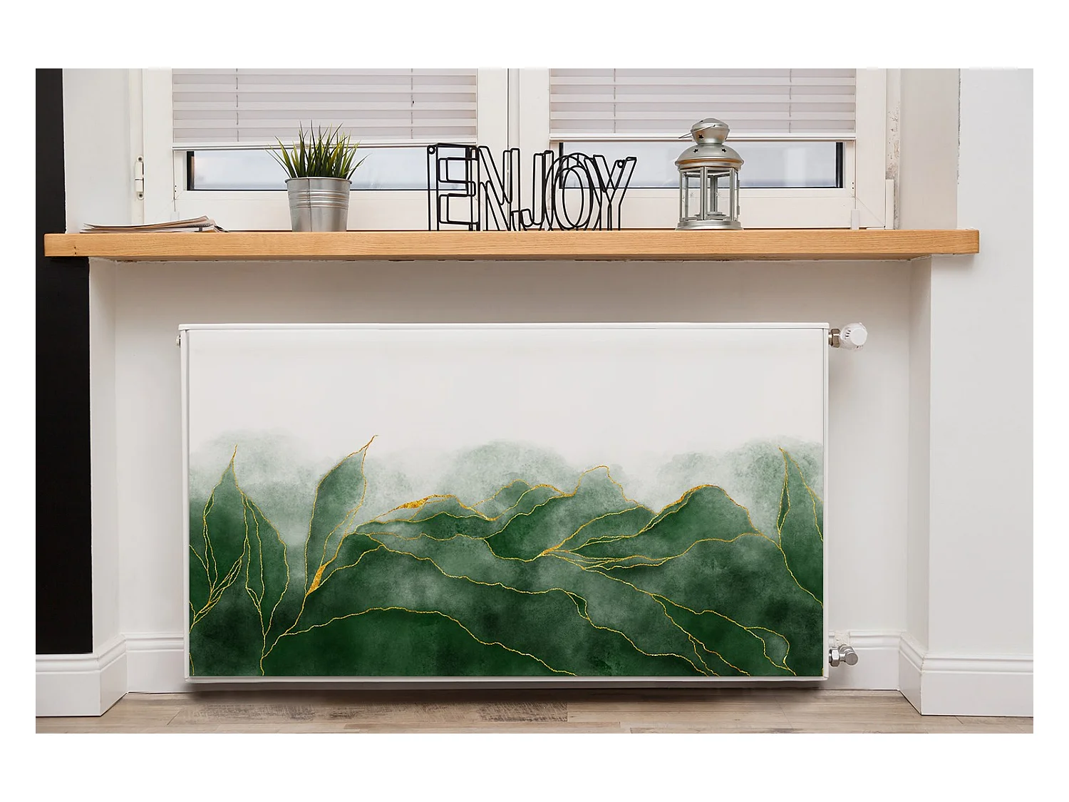 Tappetino magnetico per termosifone - Foglie 110 x 60 cm, Magnete per termosifone