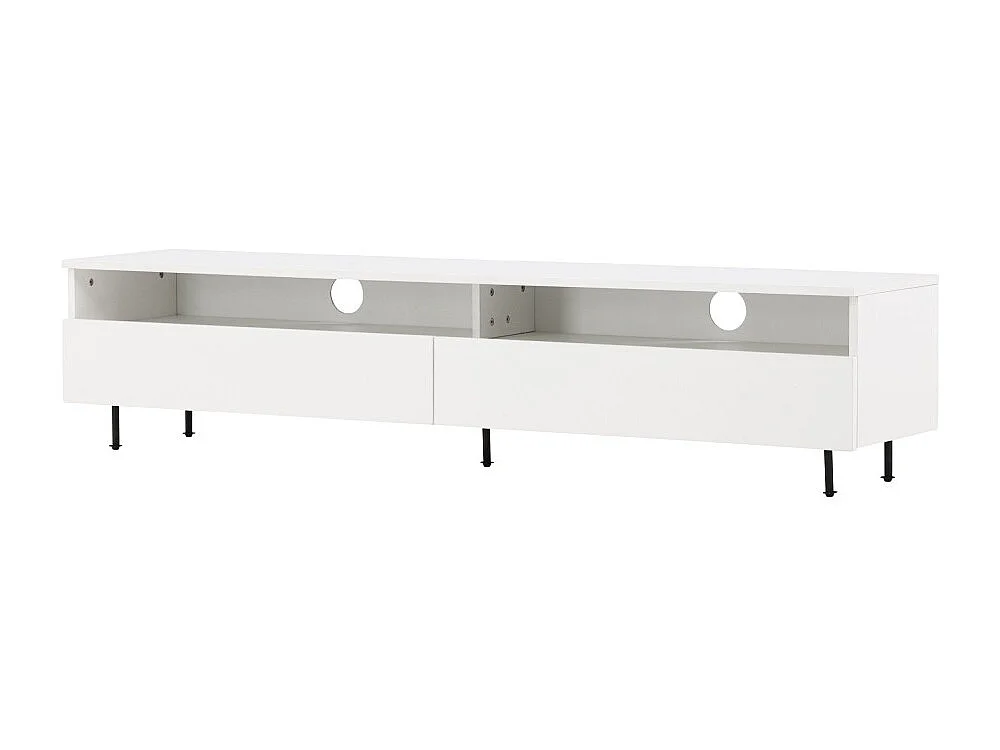 Meuble TV 2 Tiroirs "Navarra" 180cm Blanc