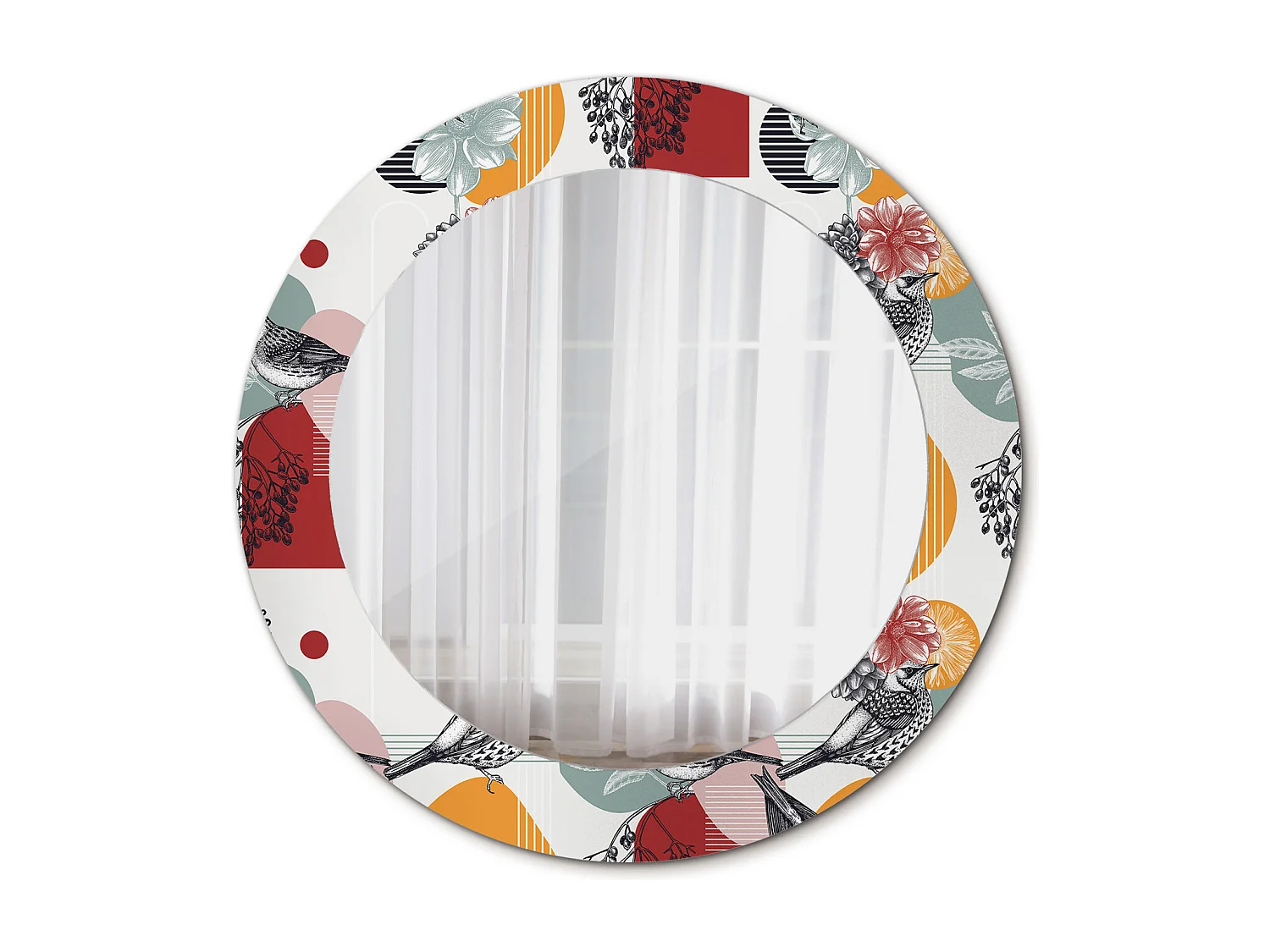 Miroir rond décoratif - Vintage Patki - 70 cm