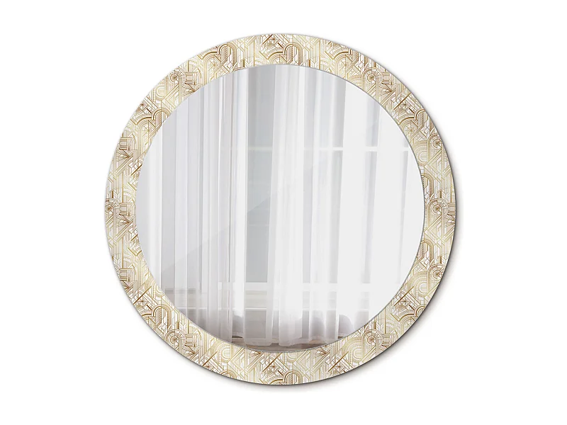 Ronde sierspiegel - Art Deco compositie - 80 cm