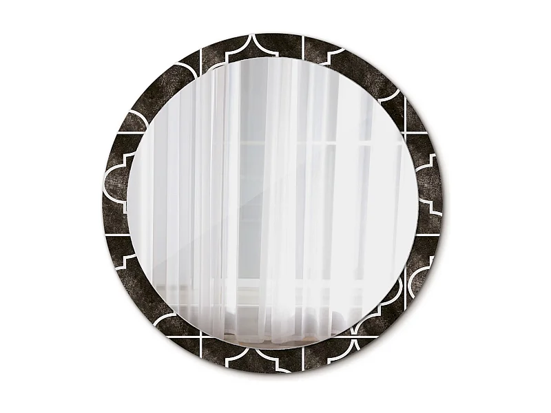 Decoratieve ronde spiegel - antiek design - 100 cm