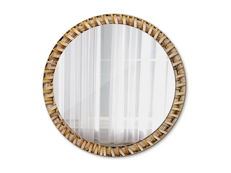 Miroir rond décoratif - Tresse - 100 cm