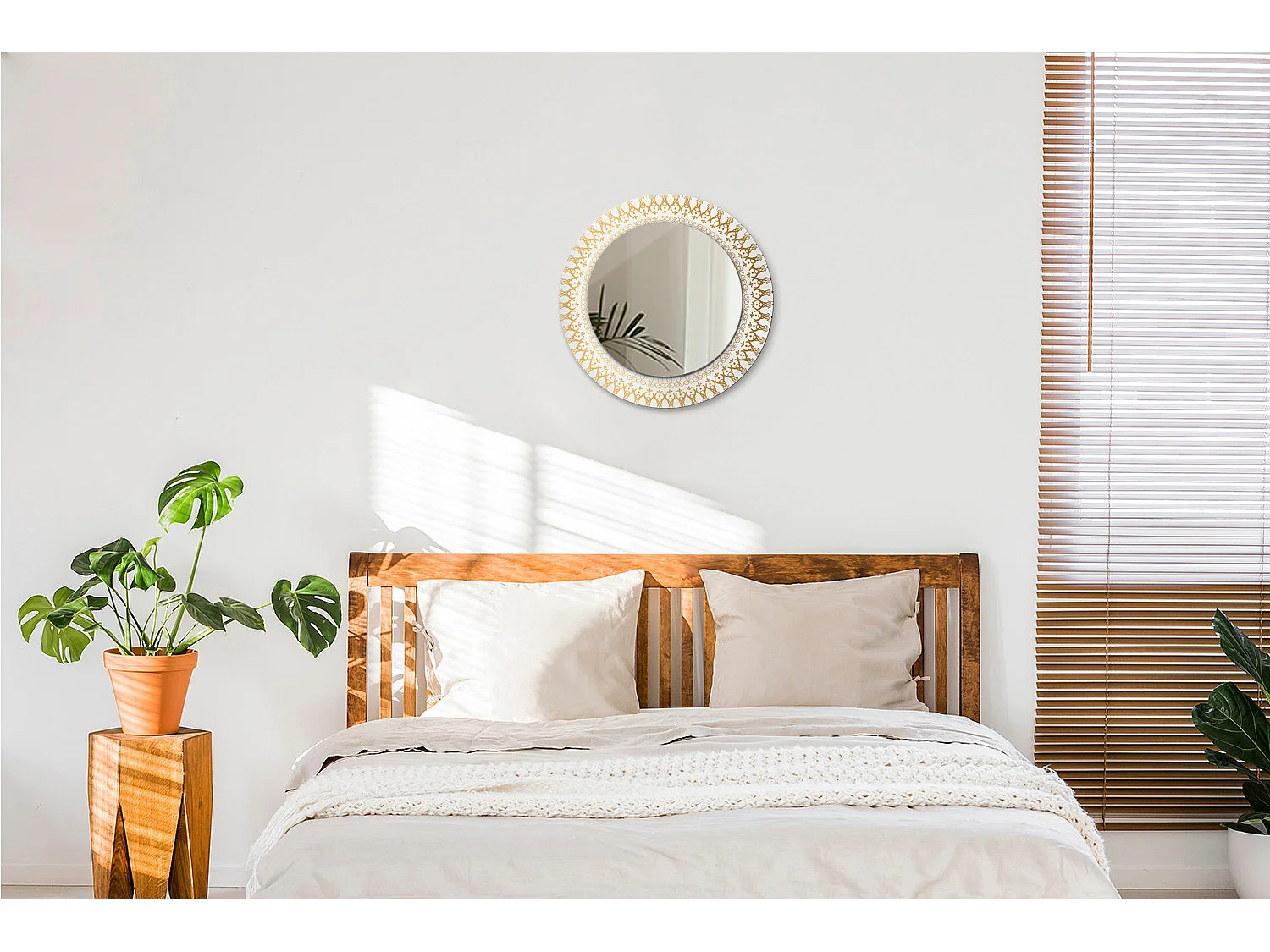 Decoratieve ronde spiegel - Indian Mandala - 50 cm