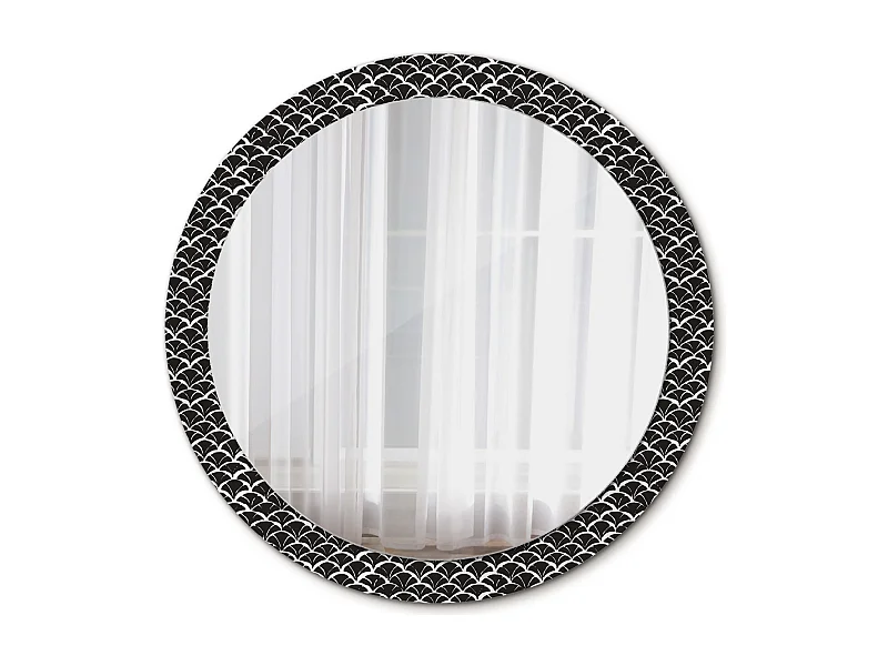 Runder dekorativer Spiegel - Orientalische Schuppen - 90 cm