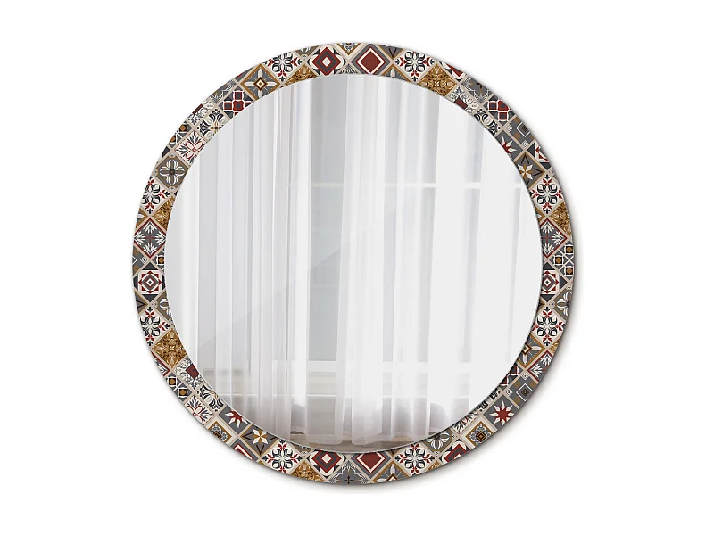 Dekorativer runder Spiegel - türkisches Modell - 100 cm