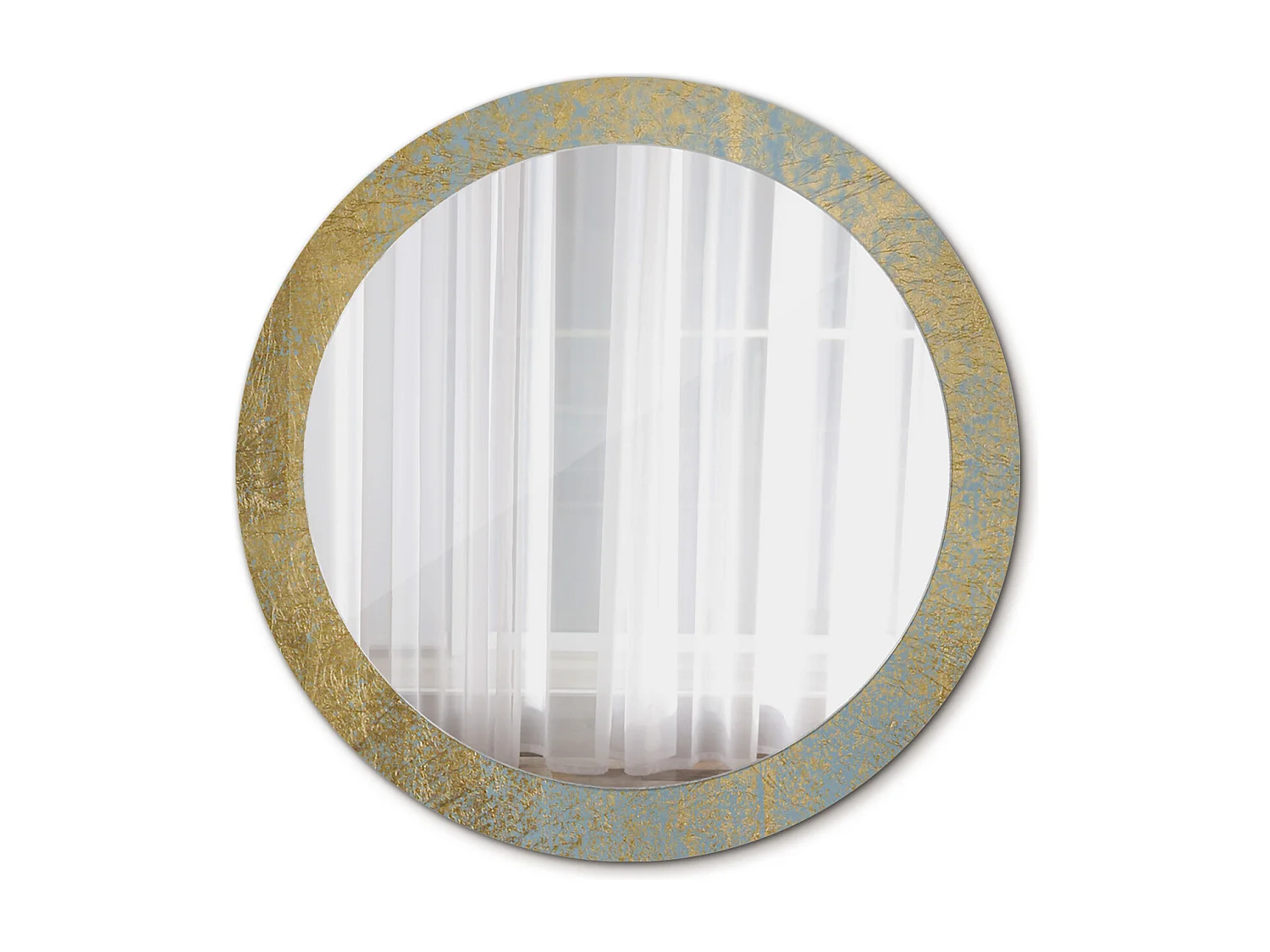 Miroir rond décoratif - Motif Loft - 80 cm