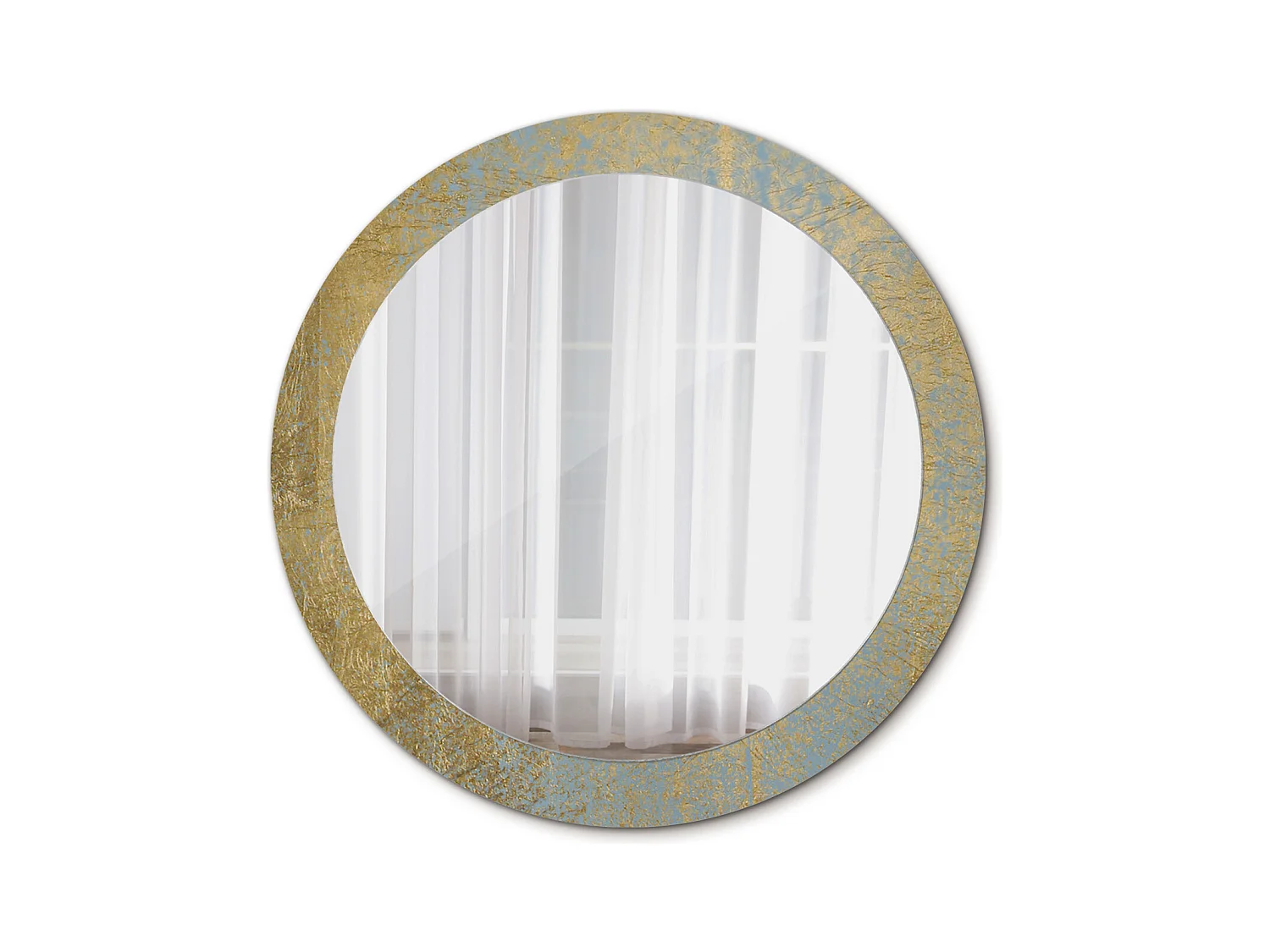 Miroir rond décoratif - Motif Loft - 80 cm