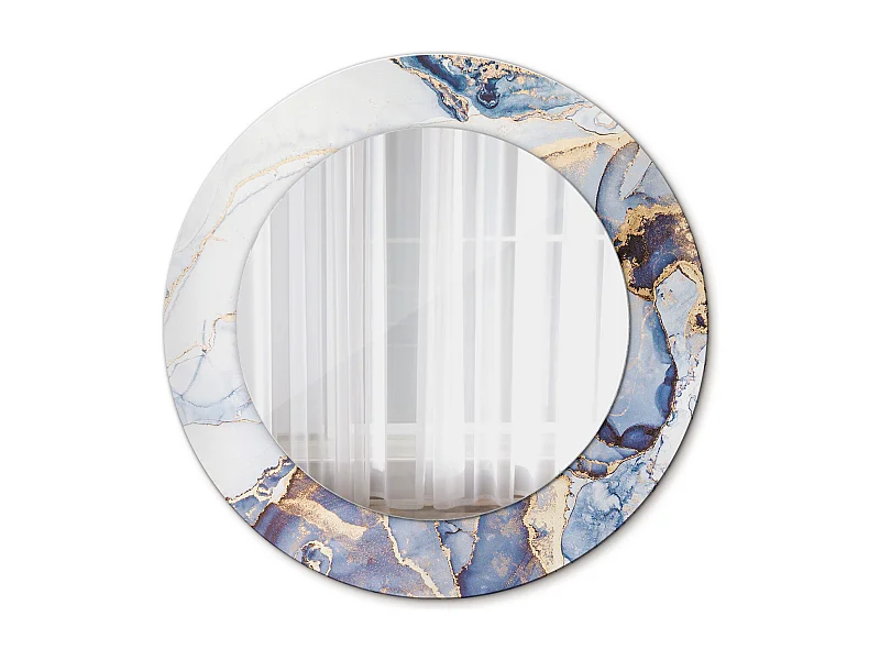 Decoratieve ronde spiegel - Abstracte Kunst - 50 cm