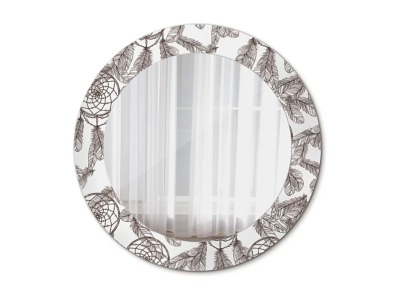 Miroir rond décoratif - Attrape-rêves - 70 cm