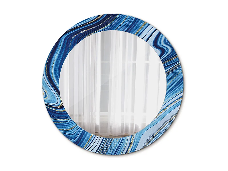 Runder dekorativer Spiegel - Marble River - 60 cm