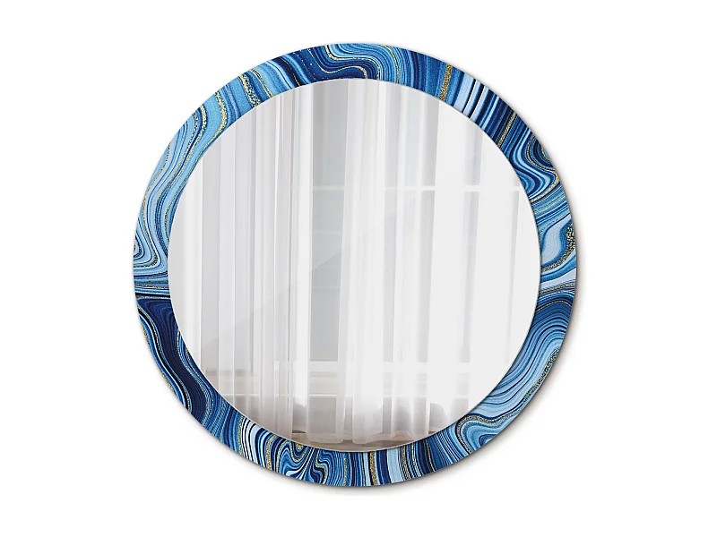 Runder dekorativer Spiegel - Marble River - 90 cm