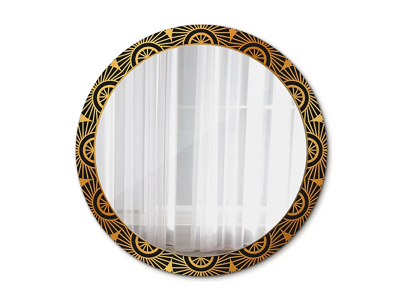 Decoratieve ronde spiegel - Mandala - 90 cm