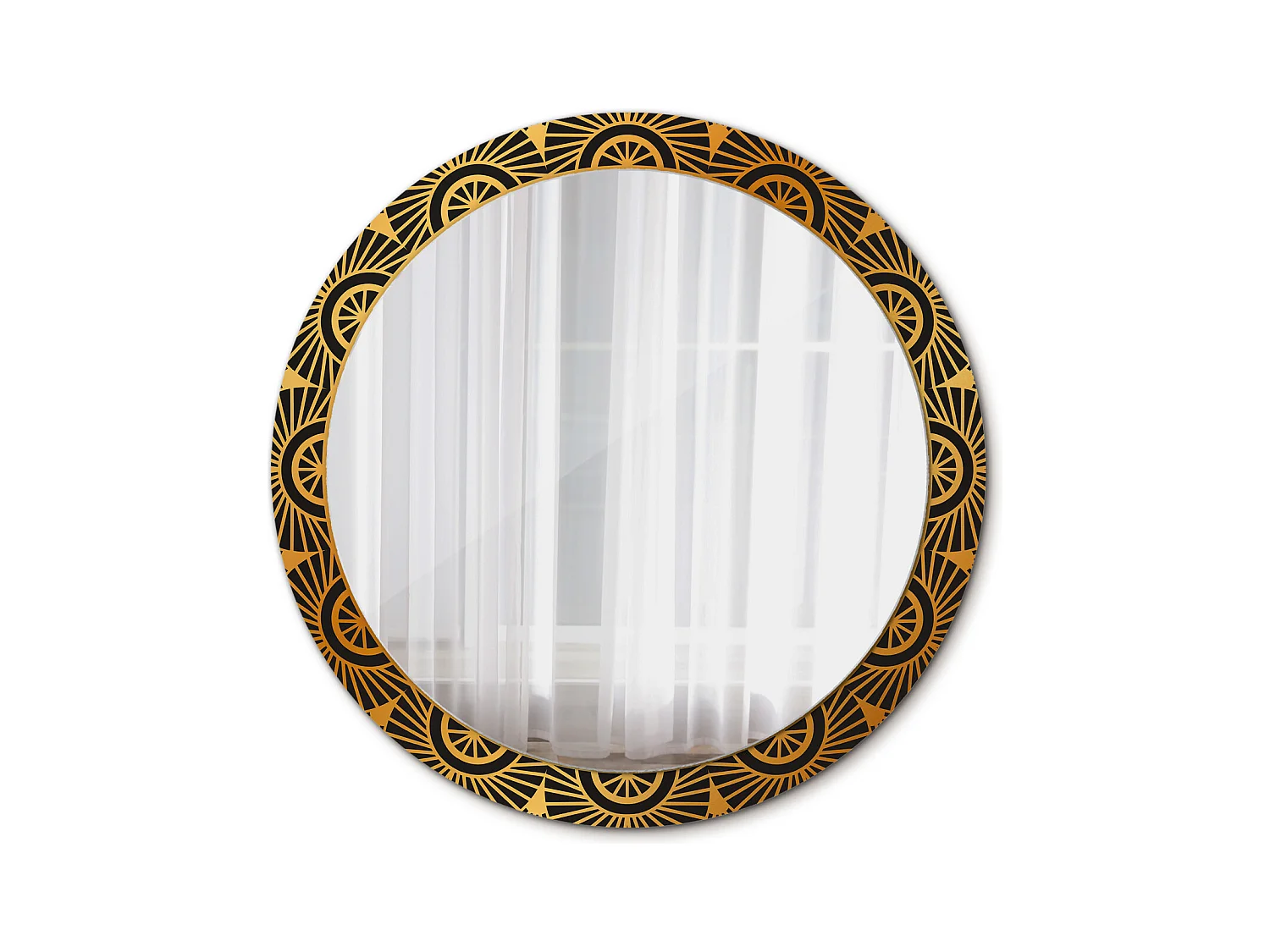 Miroir rond décoratif - Mandala - 90 cm
