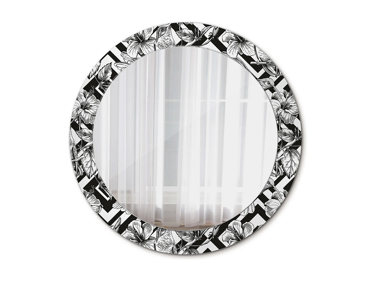 Dekorativer runder Spiegel - Colibrì - 60 cm