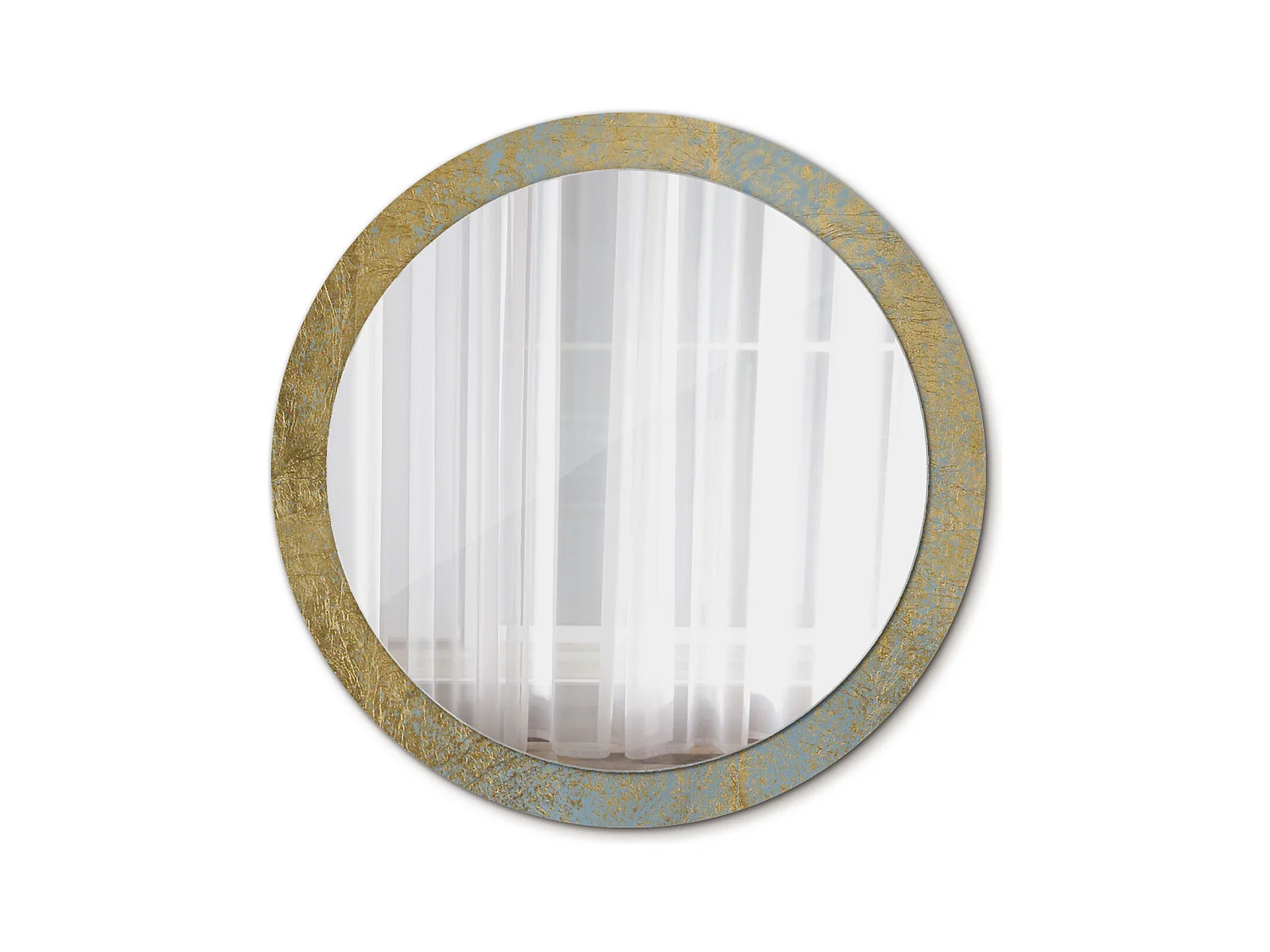 Miroir rond décoratif - Motif Loft - 90 cm