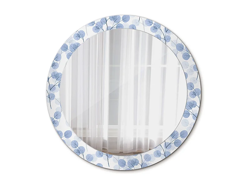 Dekorativer runder Spiegel – Astblätter – 80 cm