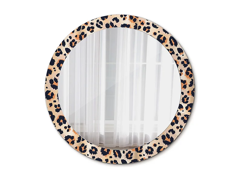 Dekorativer runder Spiegel - Polka Dot Print - 80 cm