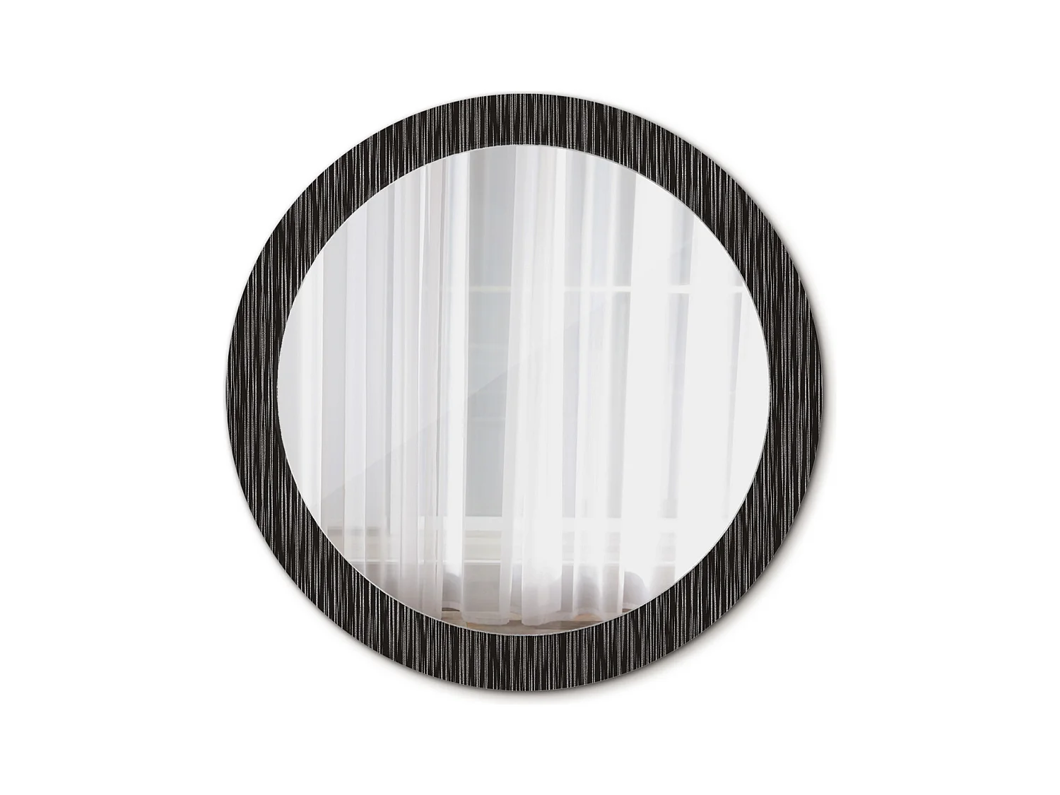 Miroir rond décoratif - Abstrait - 80 cm