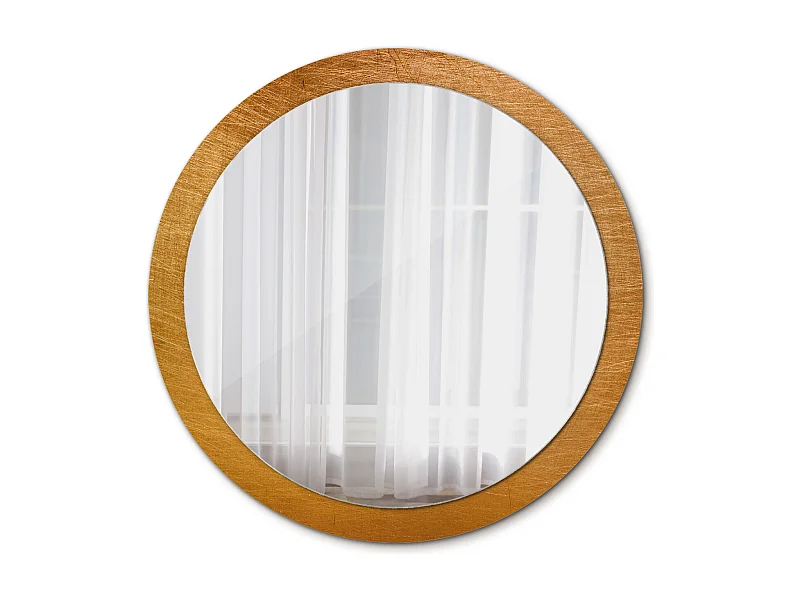 Runder dekorativer Spiegel - Vintage-Loft-Stil - 100 cm