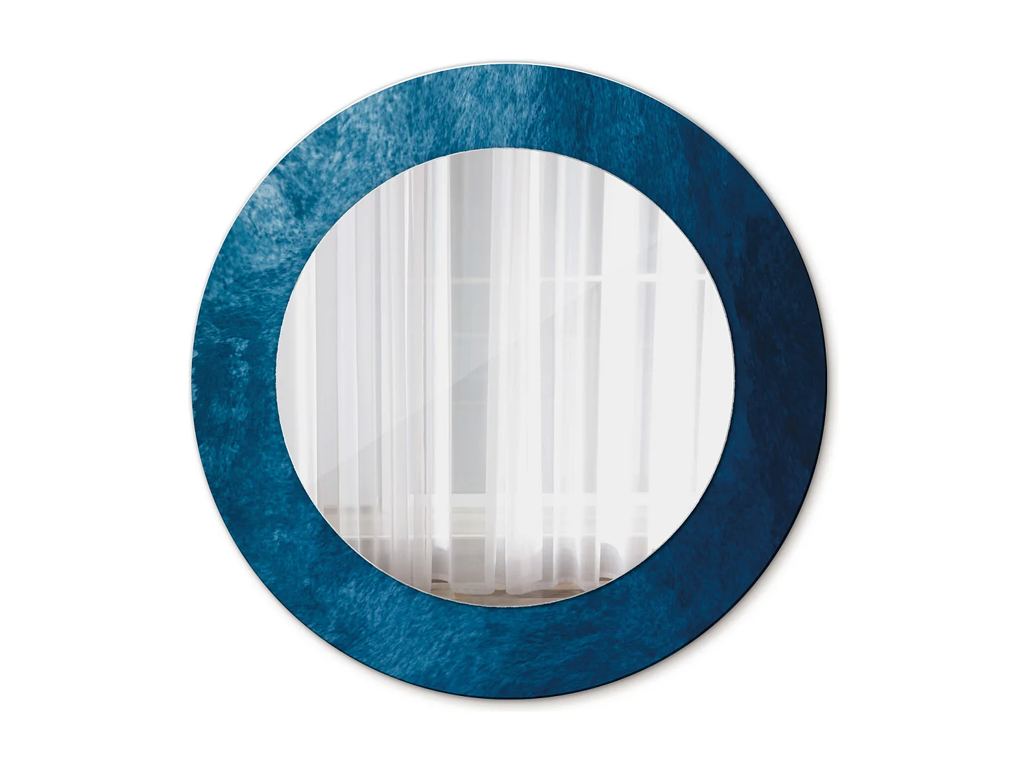 Specchio rotondo decorativo - Arte astratta - 50 cm