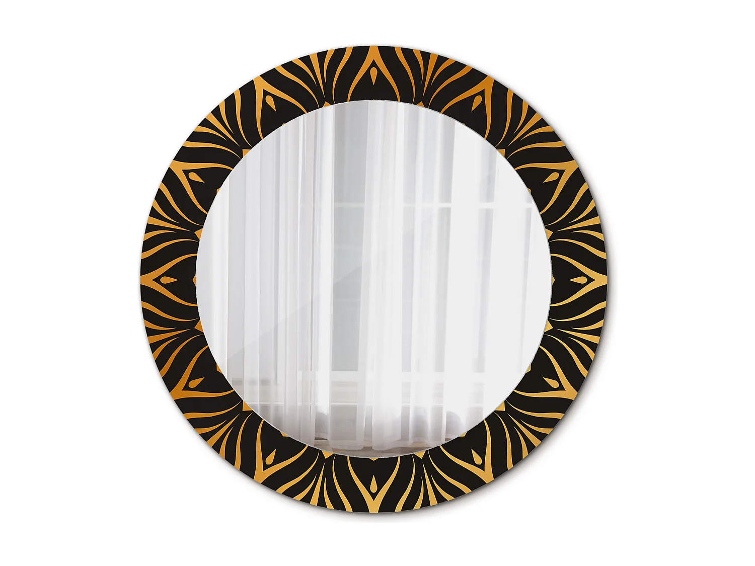 Dekorativer runder Spiegel - Mandala - 60 cm