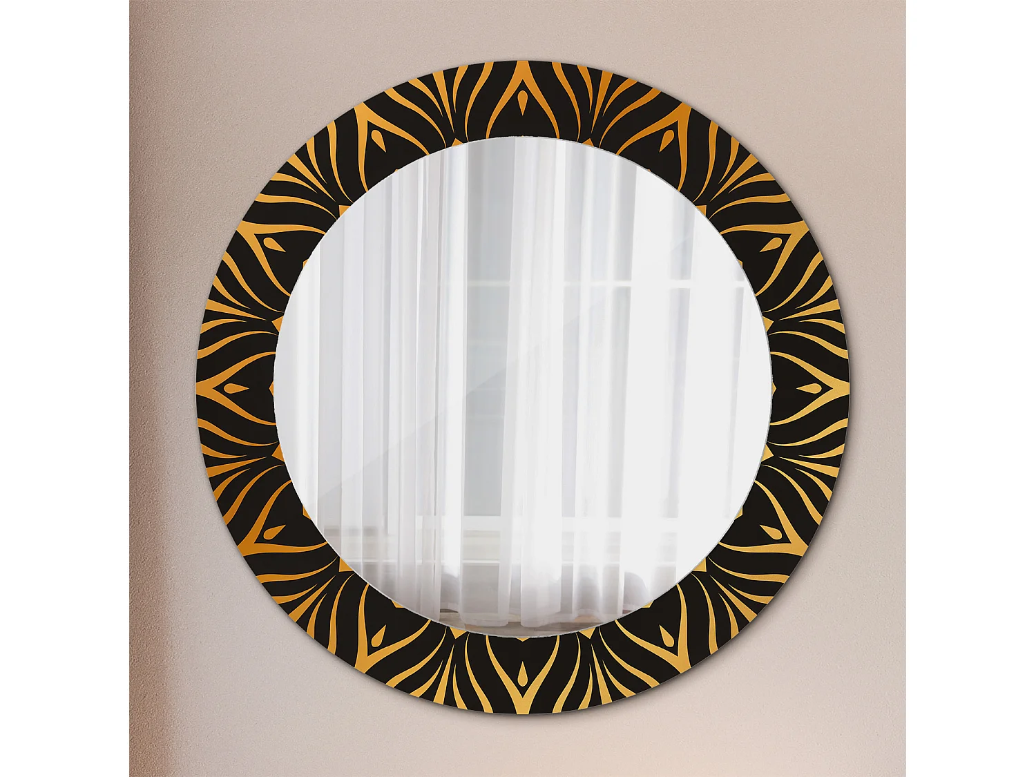 Dekorativer runder Spiegel - Mandala - 60 cm