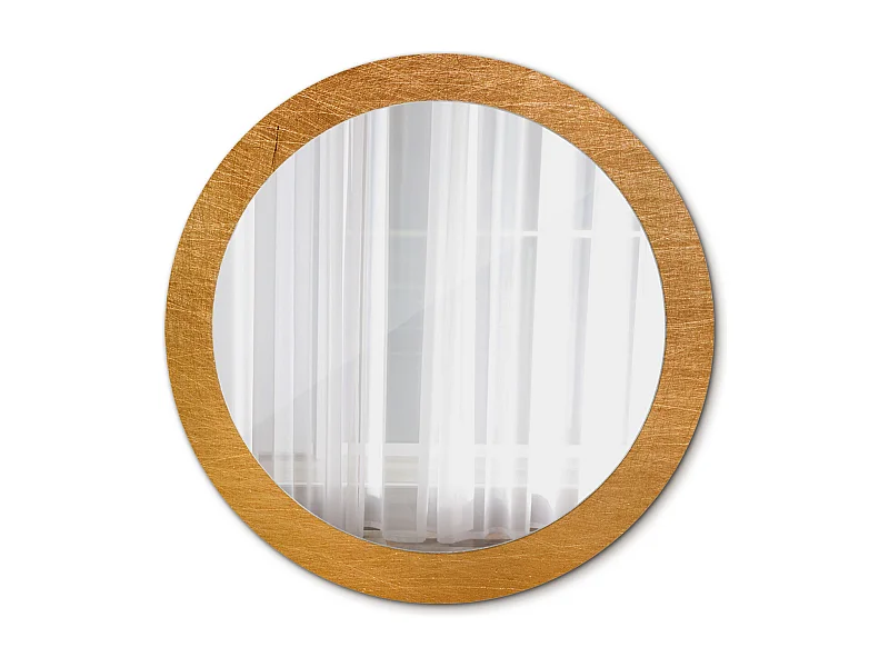 Runder dekorativer Spiegel - Vintage-Loft-Stil - 80 cm