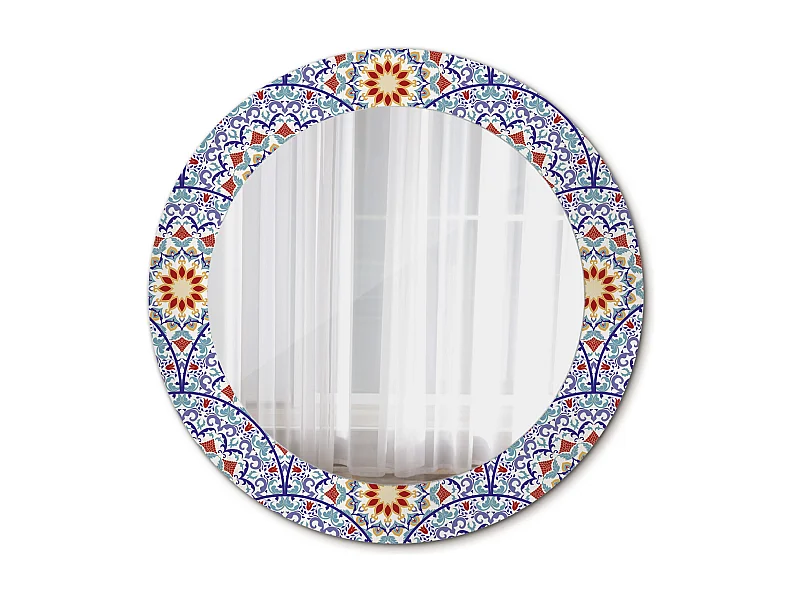 Dekorativer runder Spiegel - Orientalische Komposition - 60 cm