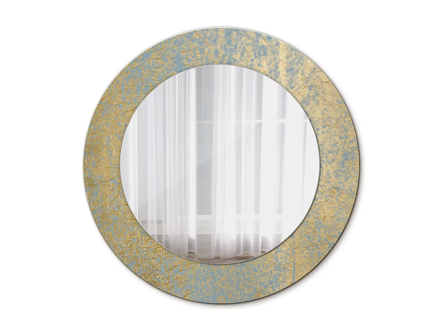 Miroir rond décoratif - Motif Loft - 50 cm