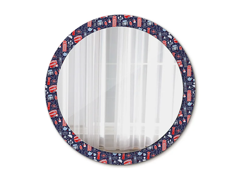 Miroir rond décoratif - Londres - 90 cm