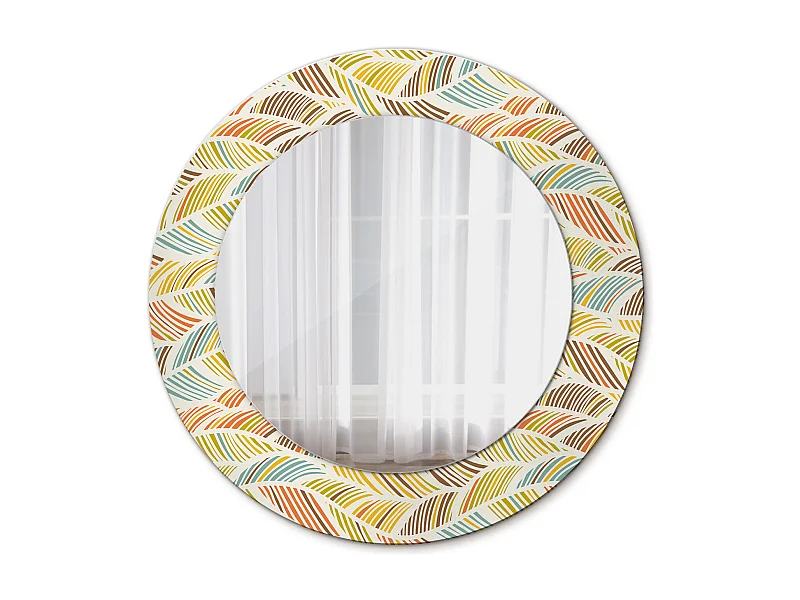 Decoratieve ronde spiegel - Abstract - 50 cm