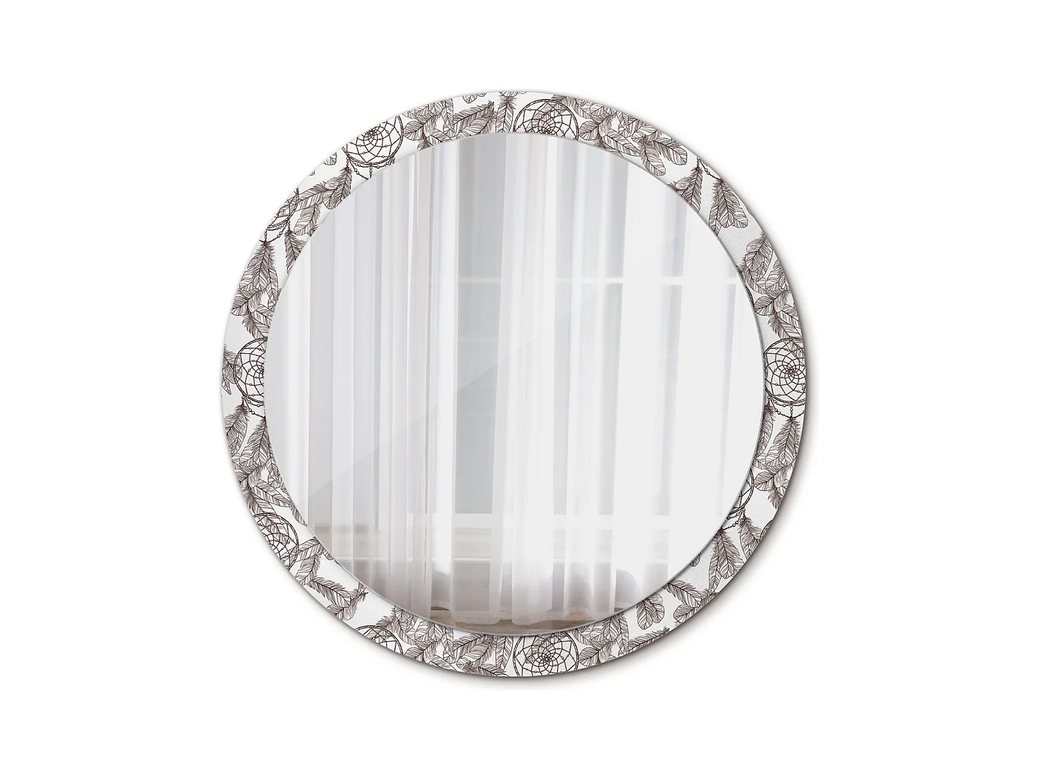 Miroir rond décoratif - Attrape-rêves - 100 cm